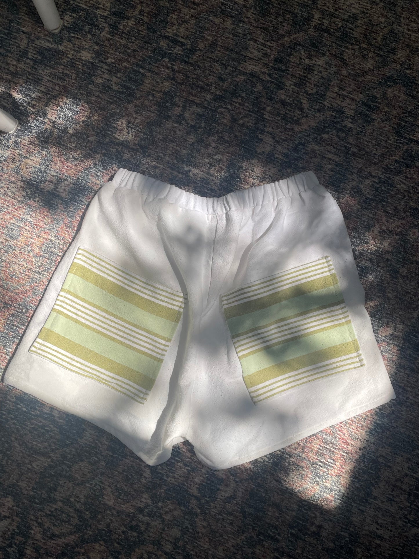 Green striped flannel set
