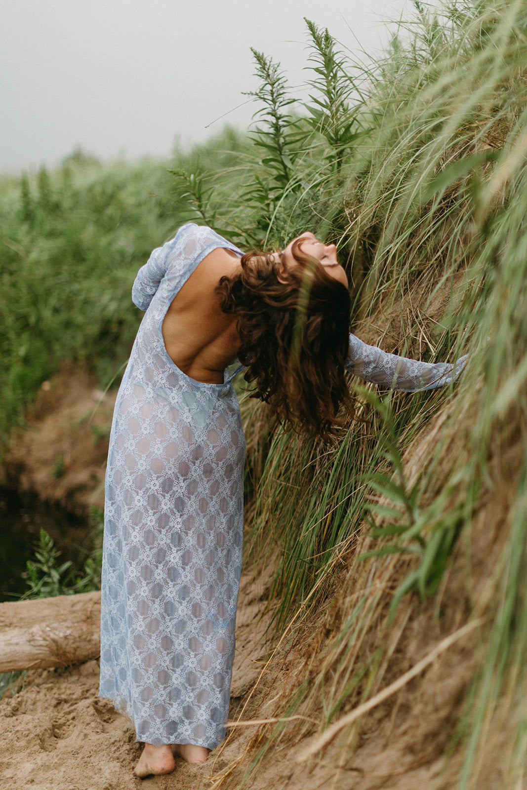 Blue lace maxi