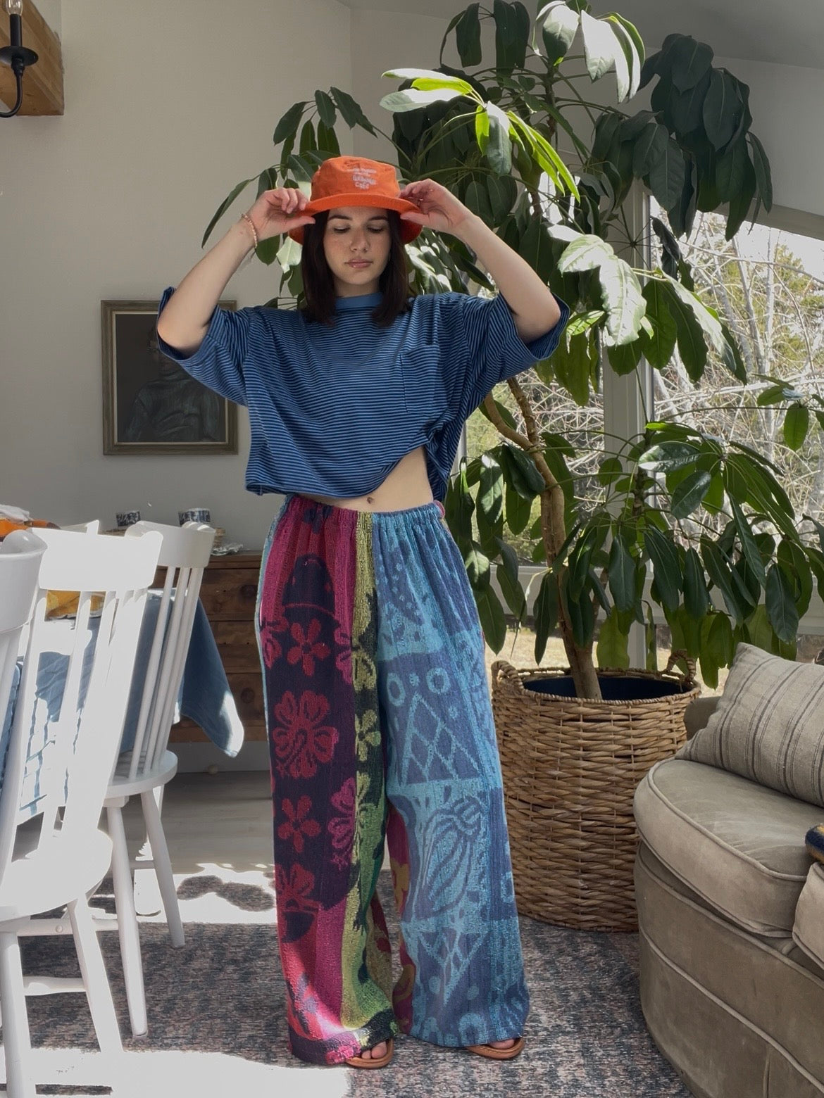 Towel pant - Bird of paradise