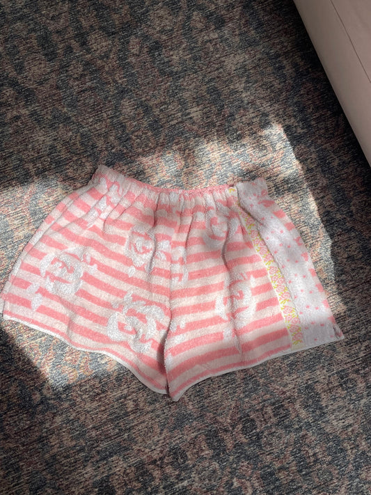 Towel short - Pink rose