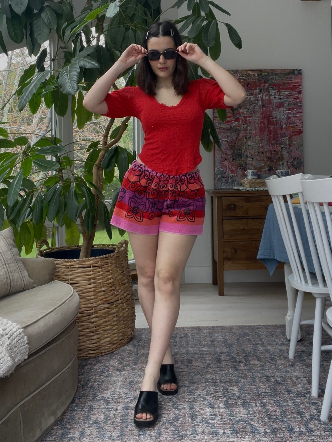 Towel short - Scarlet