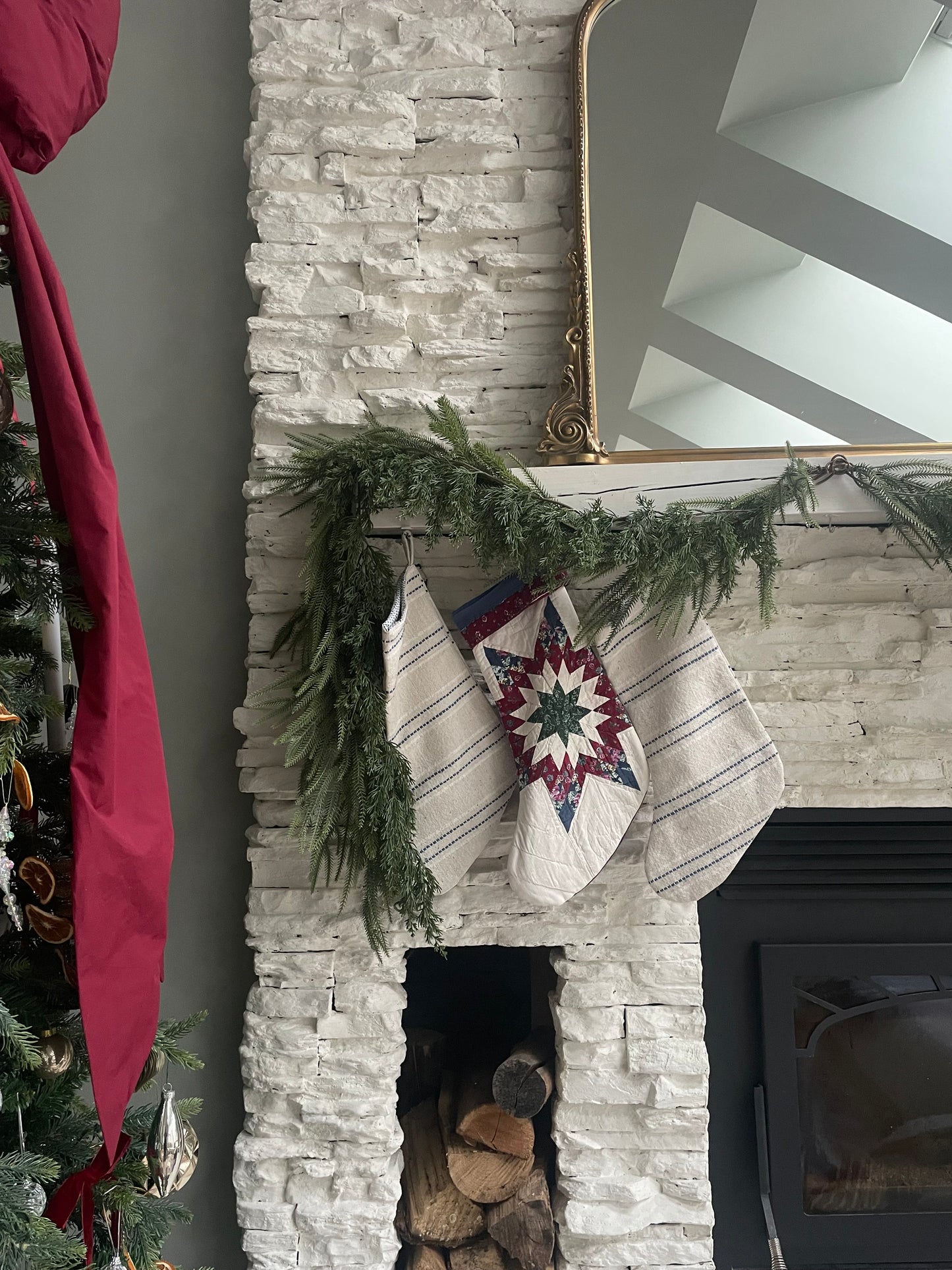 Stocking - Quilted star