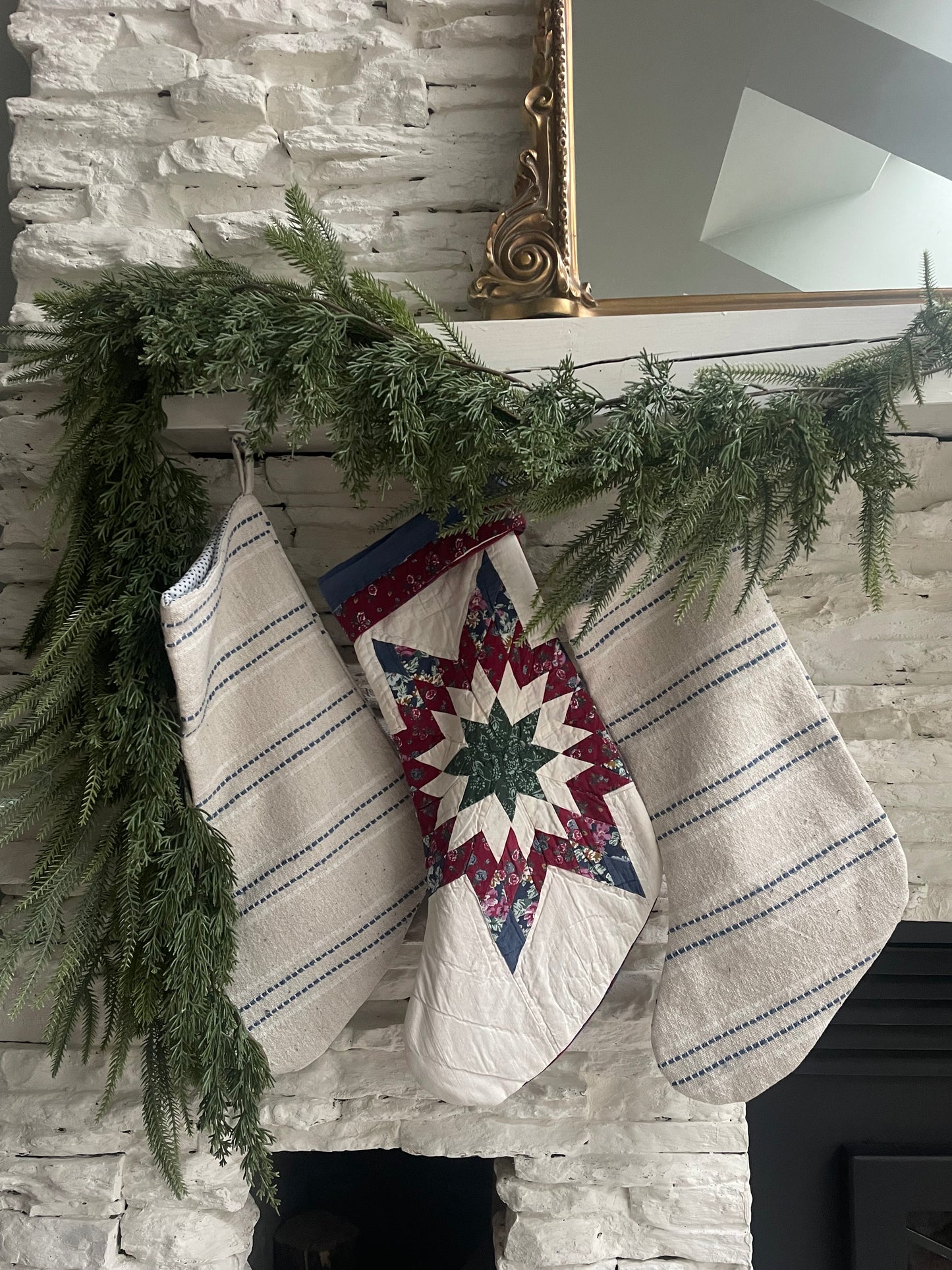 Stocking - Quilted star