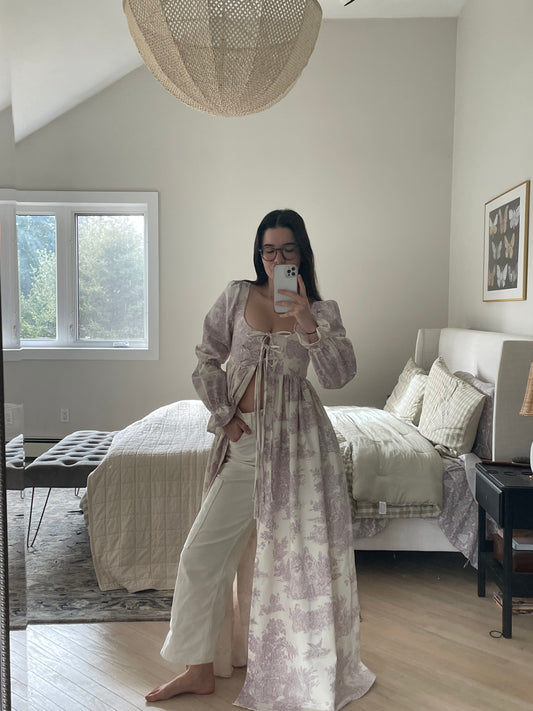 Purple toile