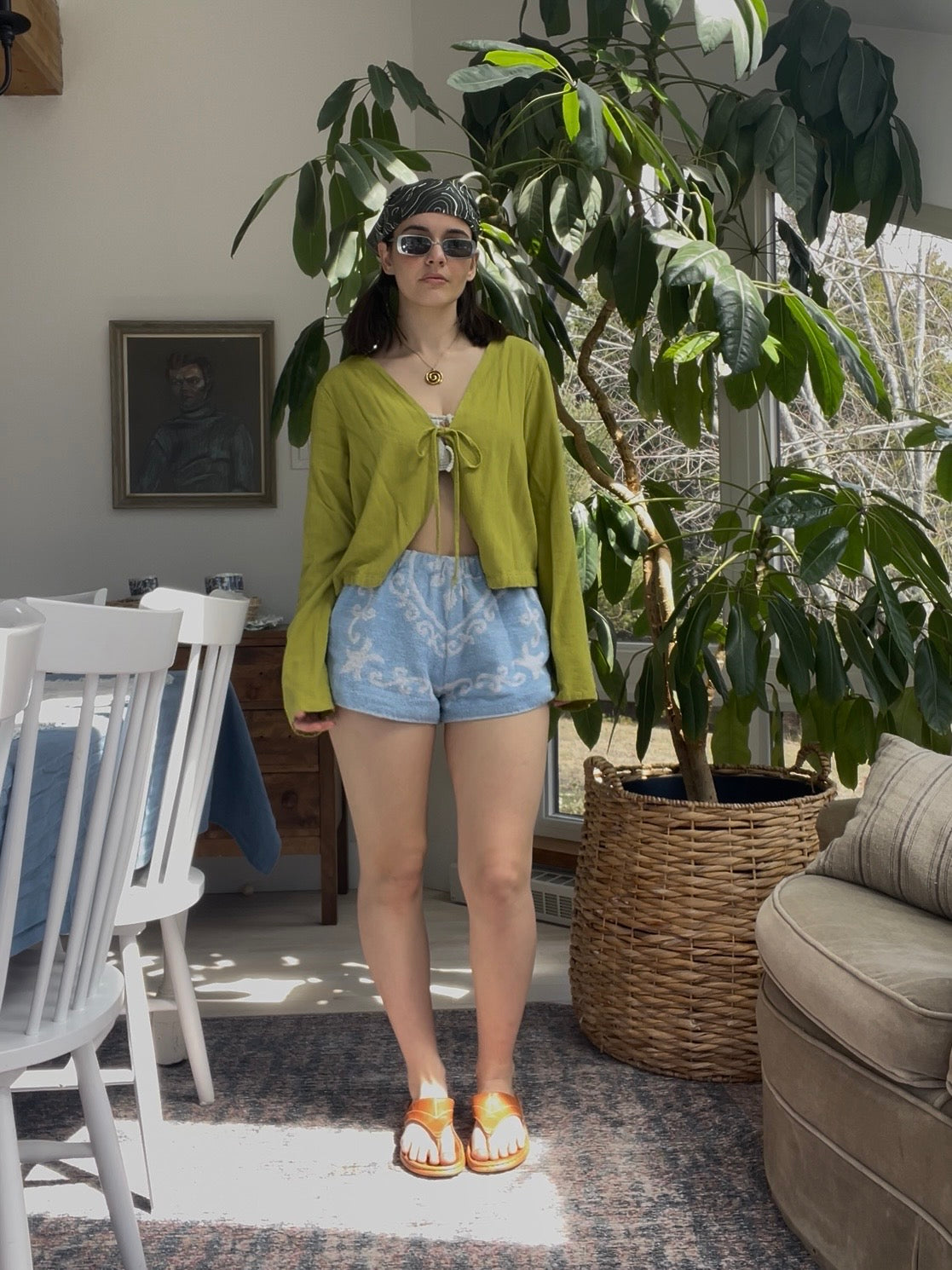 Towel short - Baby blue