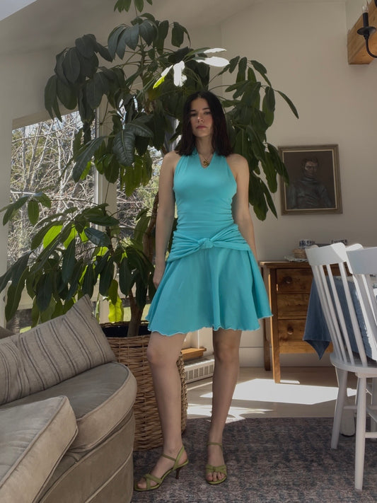 Aquamarine mini dress