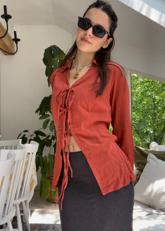 Red tie top