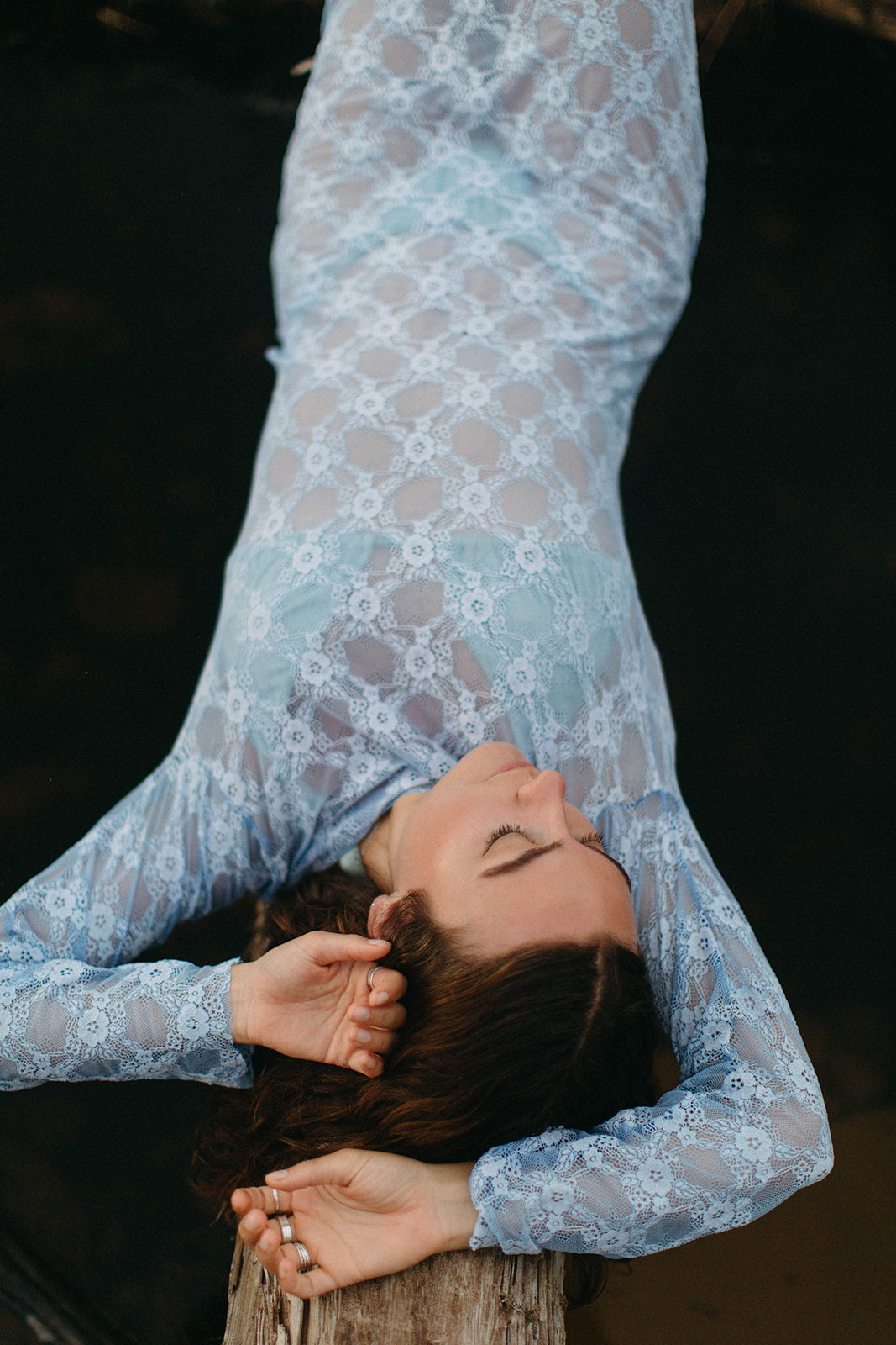 Blue lace maxi