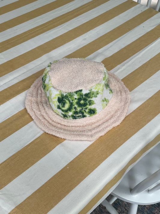 Bucket hat - Pink + green