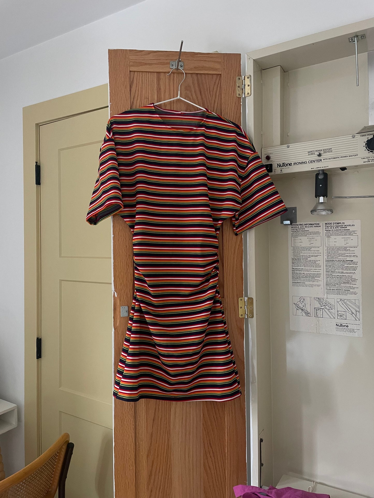 Striped mini dress
