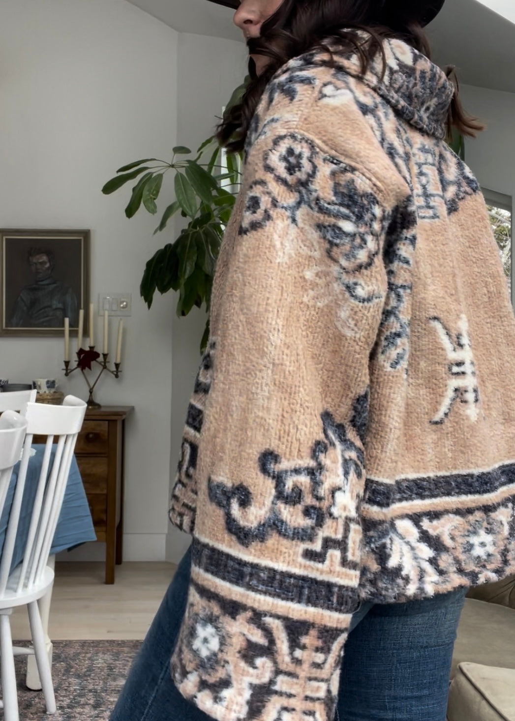Blanket jacket - Tan