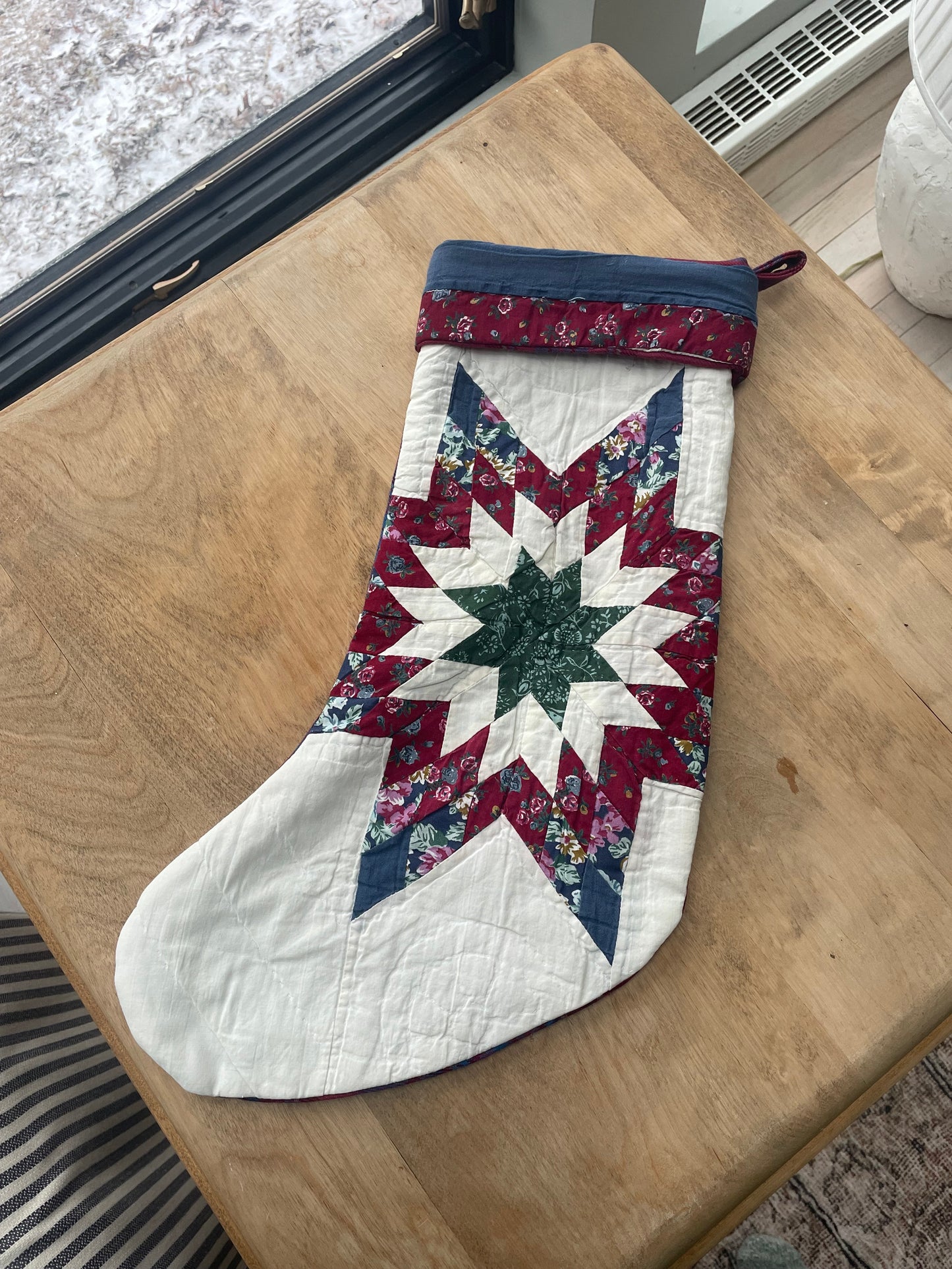 Stocking - Quilted star