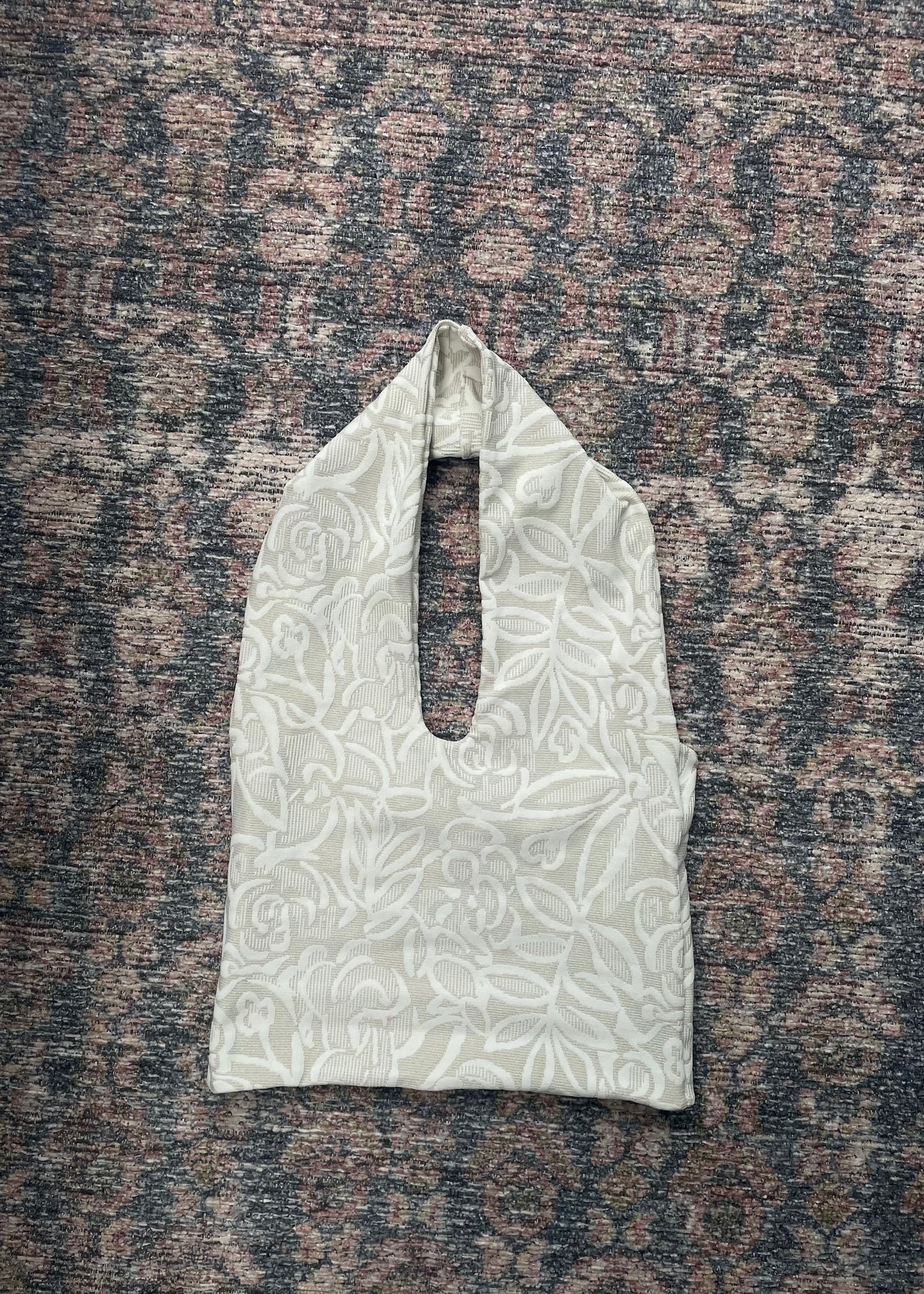 Cream halter top