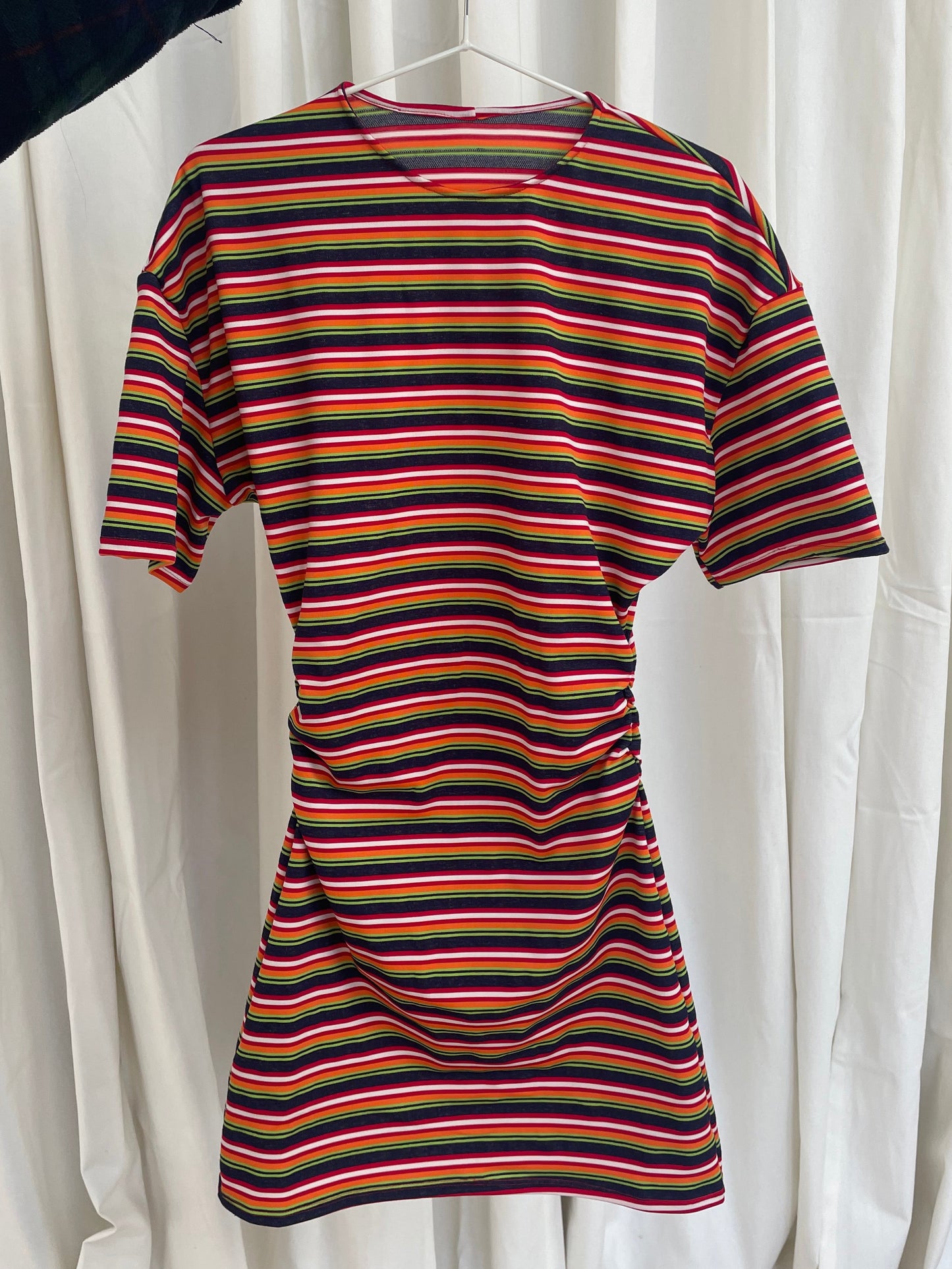 Striped mini dress