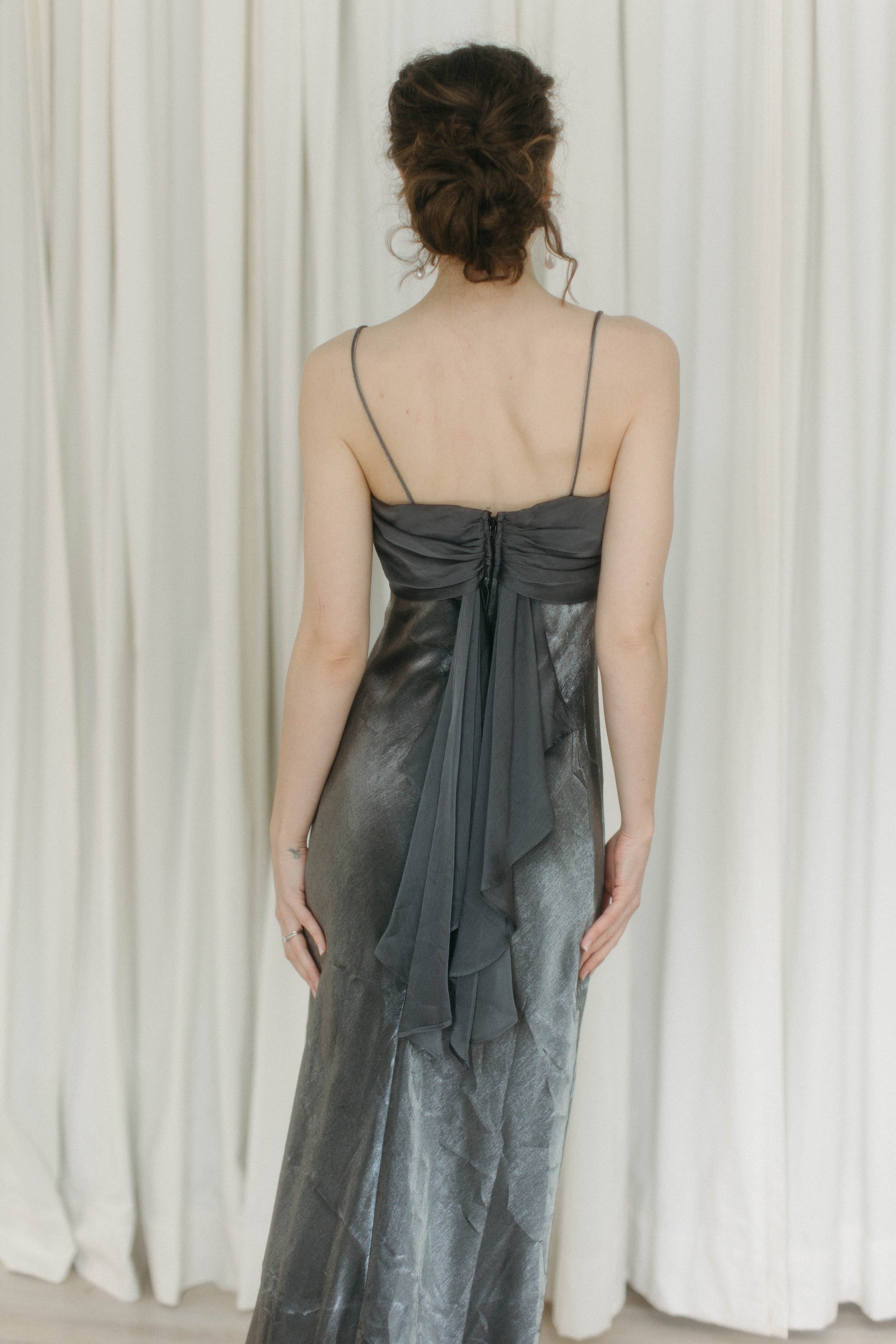Vintage 90s bias cut metallic gown lakethelabel Vintage 90s bias cut metallic gown lakethelabel
